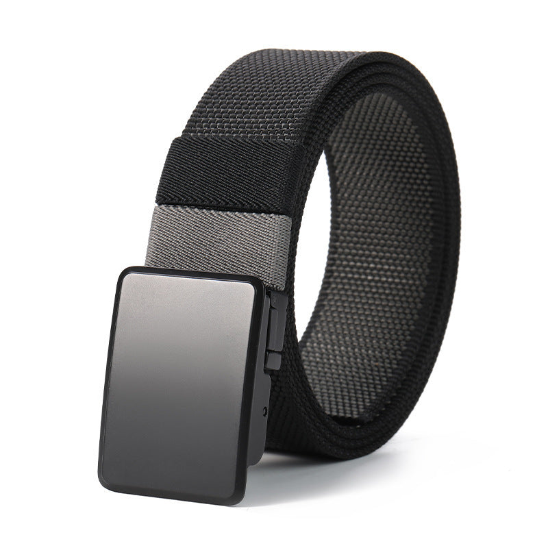 Men's Rotating Buckle Double-Sided Nylon Waistband - Versatile Innovation