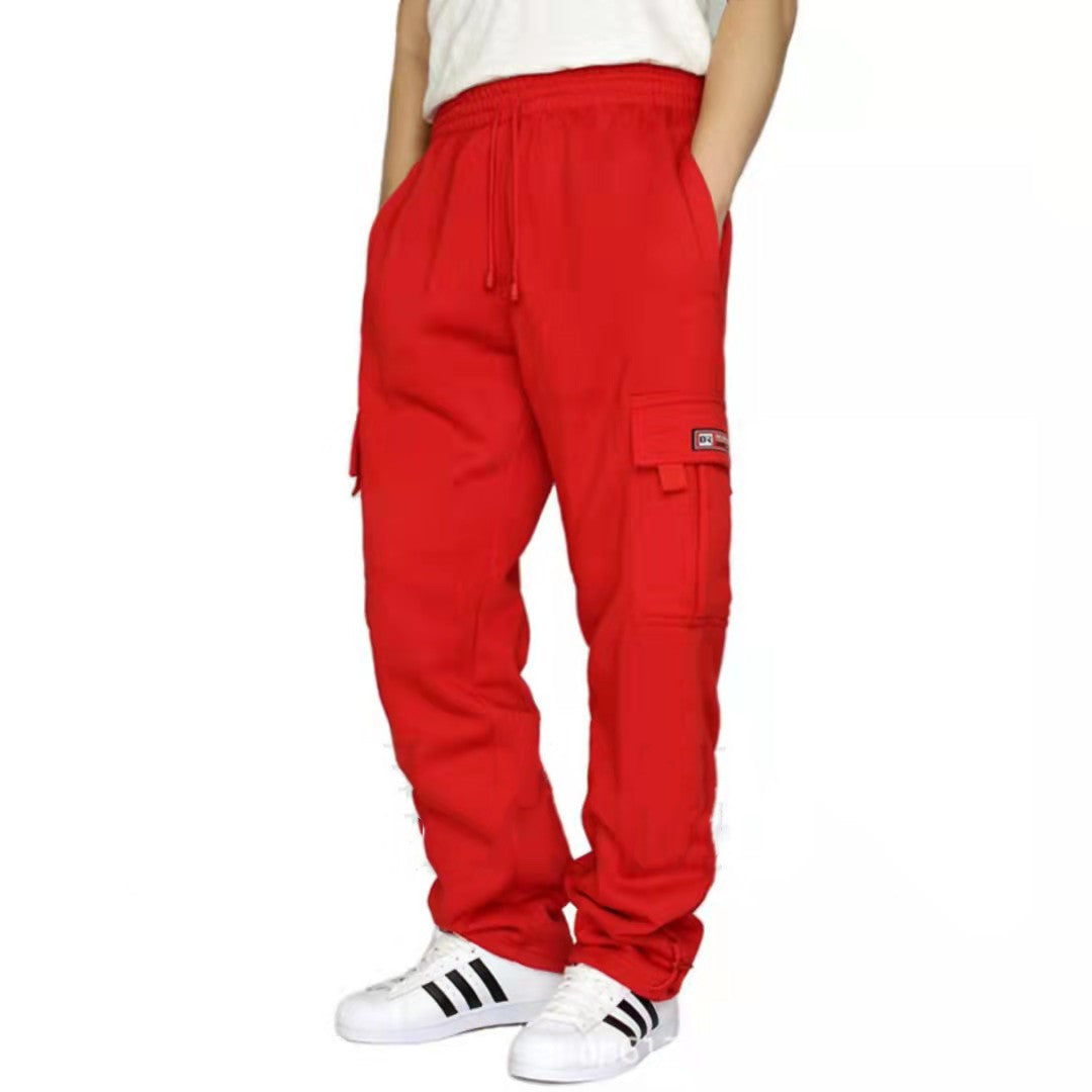 Herr Byxor Träningsbyxor Stretch Elastisk midja Jogger Sportbyxor Dragsko Byxor Mode Herrkläder