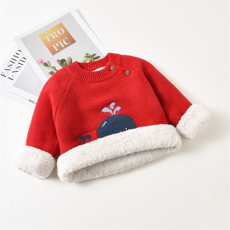 Babyplysch varma kläder