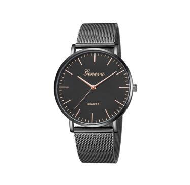 Montres décontractées à la mode pour femmes et hommes, montre-Bracelet classique à Quartz en acier inoxydable, montres-bracelets