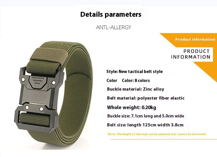 Men's Quick Release Tactical Braided Elastic Belt - Mission Ready
