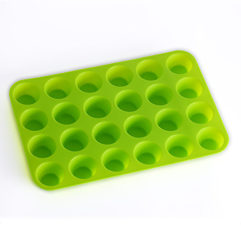 24 trous avec moule à gâteau rond en silicone