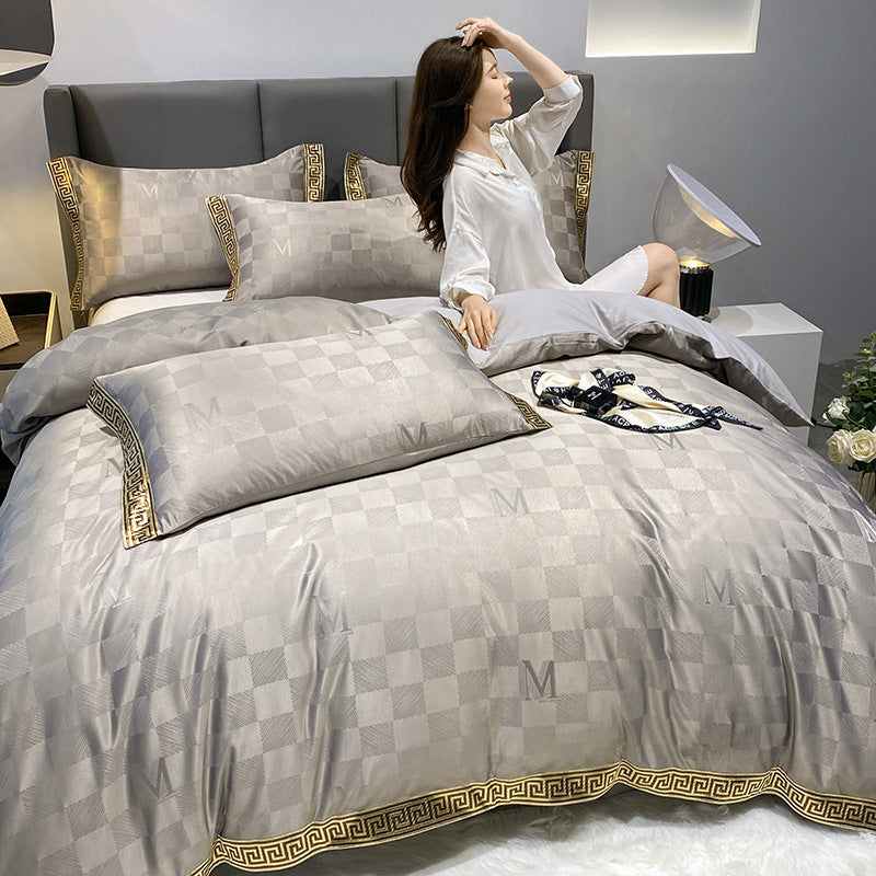 Silk Cotton Lakan Lakan Quilt Cover Bed