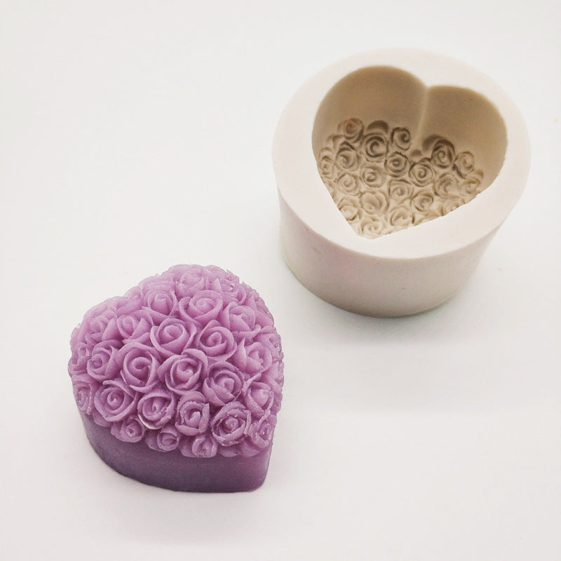 Moule en silicone pour gâteau mousse à la rose
