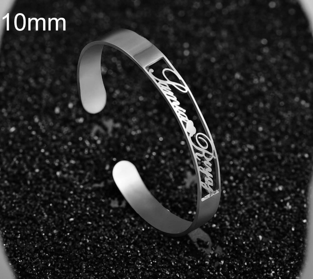 Electroplated English Alphabet Bracelet