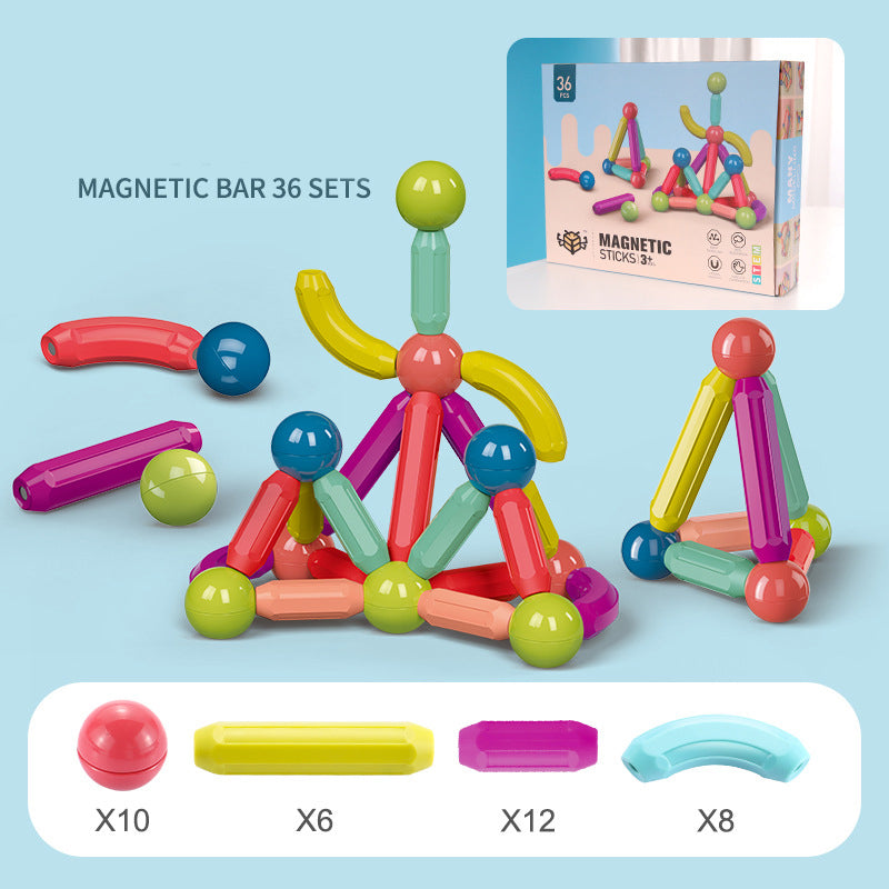 Bébé jouets bâton magnétique blocs de construction jeu aimants enfants ensemble enfants aimants pour enfants briques de jouet magnétiques