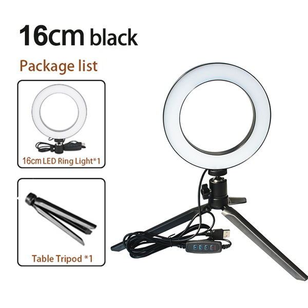 Photography Lighting Kit - Tripod Fill Light Live Bracket Beauty Light Set Ring Light