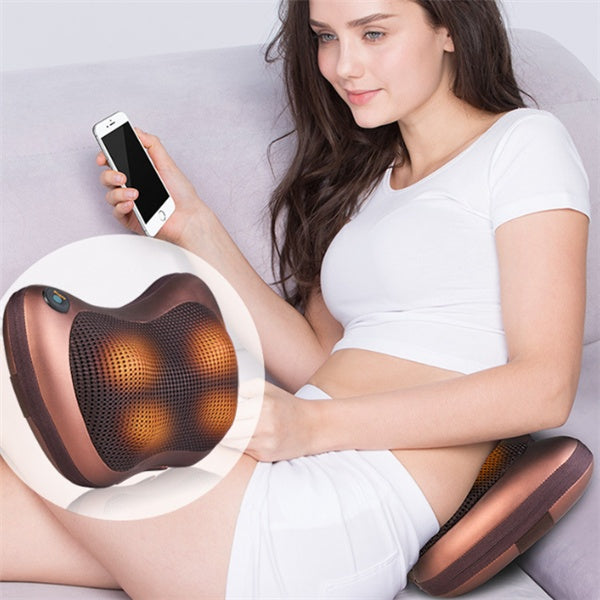Multifunctional Neck Massager - Electric Massage Pillow for Home & Car