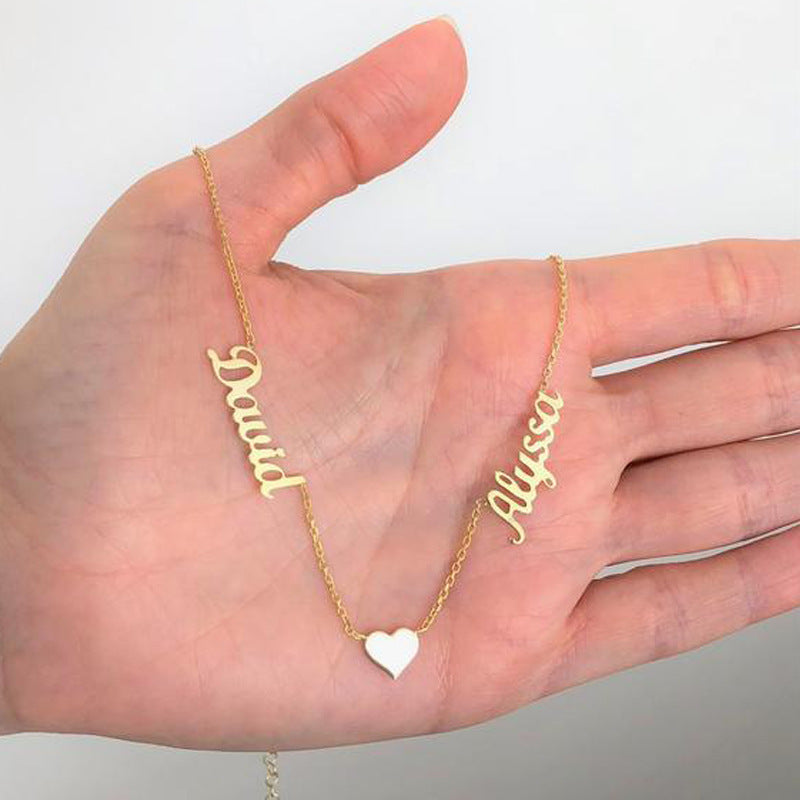 DIY Custom Love Necklace for Women - Personalized Heart Jewelry