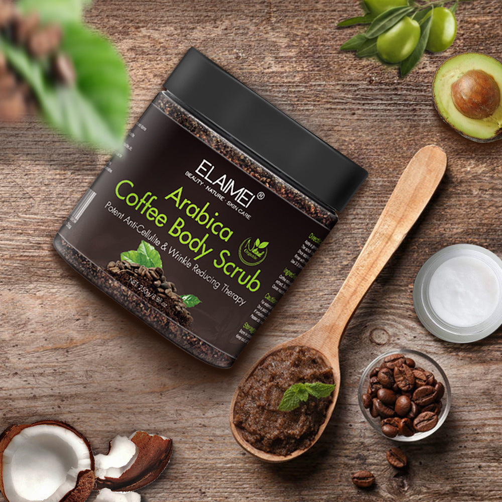 Kaffeskrubb exfolierande kroppsskrubb