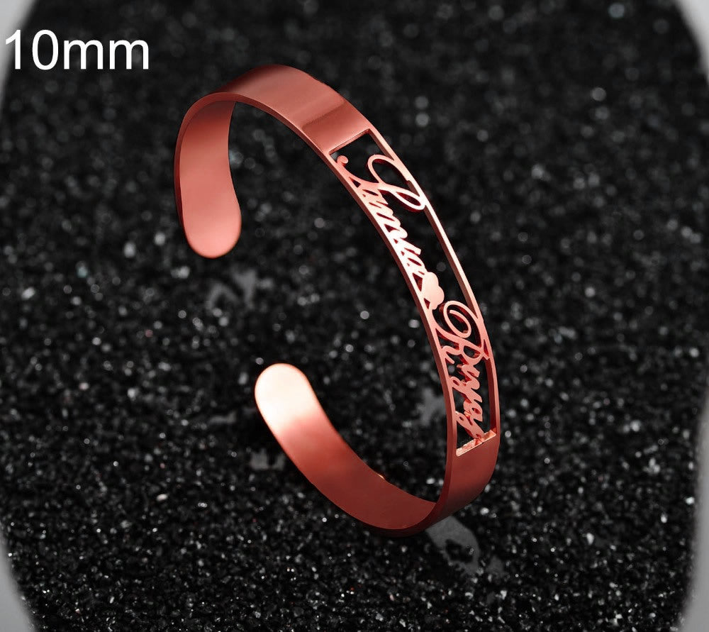 Electroplated English Alphabet Bracelet