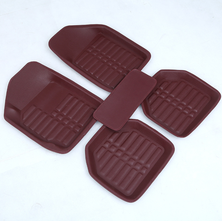 Premium Leather Car Floor Mats - Universal Fit - Waterproof Protection - Multiple Colors Available