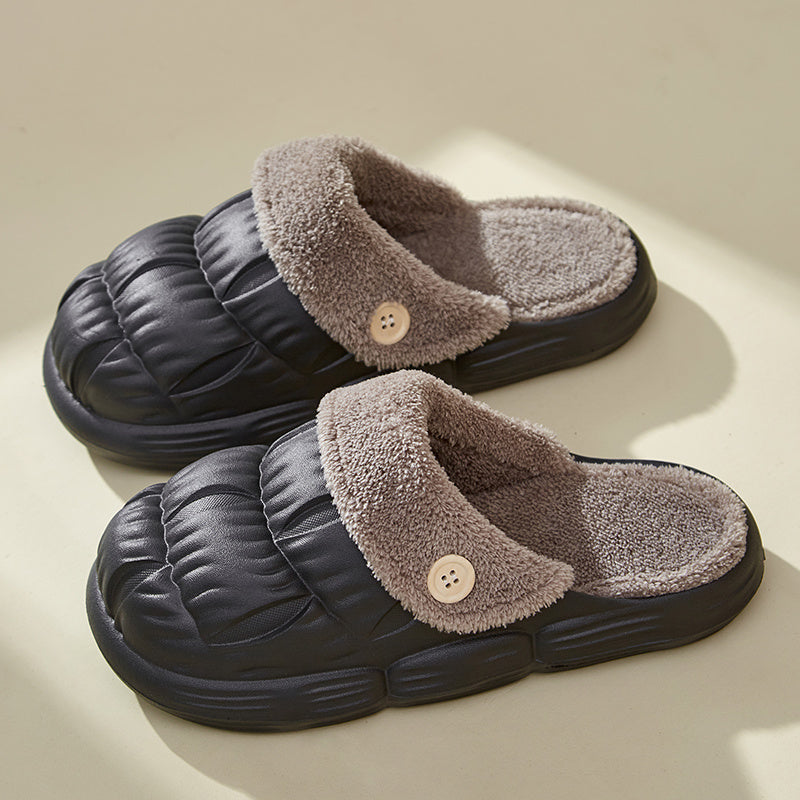Removable Fluffy Slippers - Warm Fuzzy Shoes - Indoor Collection