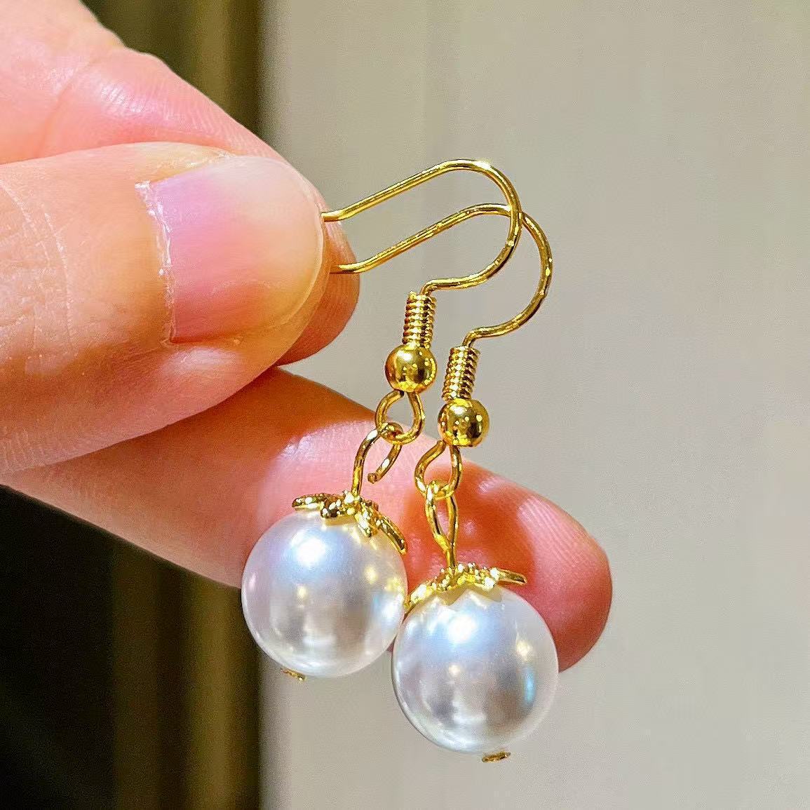 Luxury Australian White Pearl Earrings