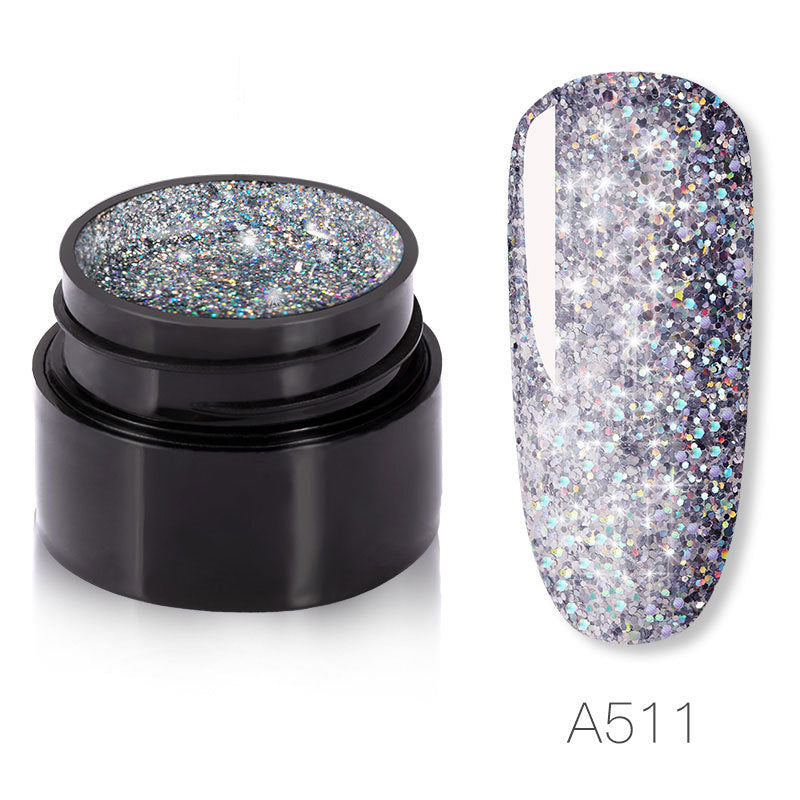 Sparkling Sparkle Nail Polish - 5ml 6 Colors UV/LED 30 Days | Almost No Smell Quality Priority