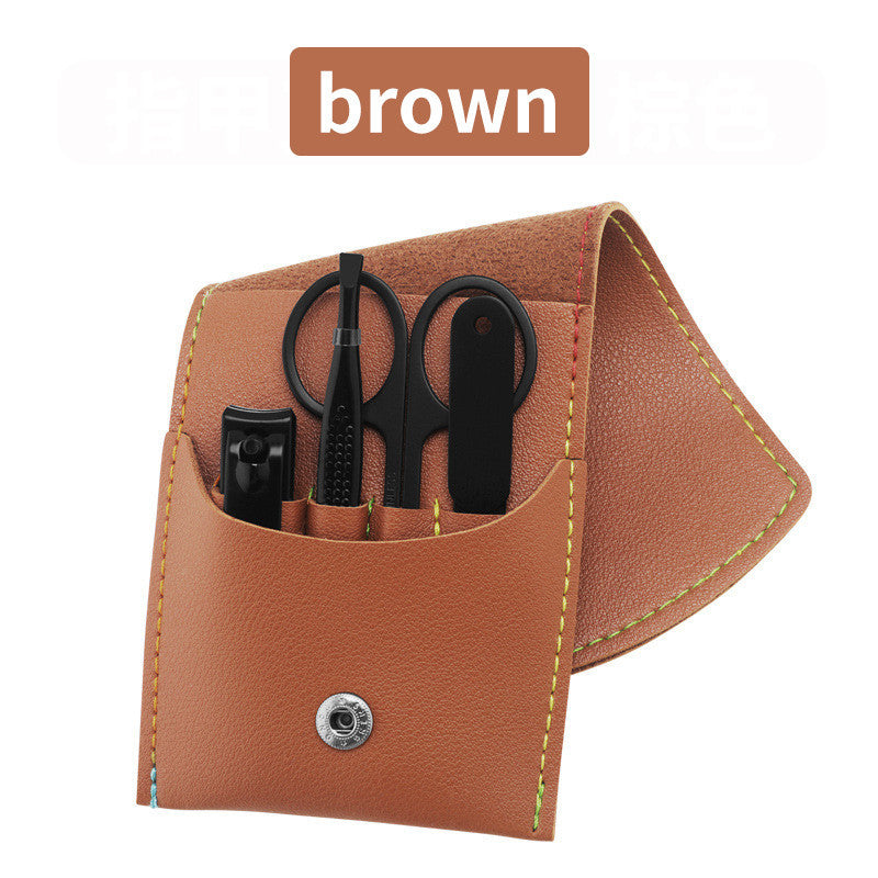 Professional Manicure Set - 16 Pieces 138x110x23mm Stainless Steel | PU Leather Case Gift