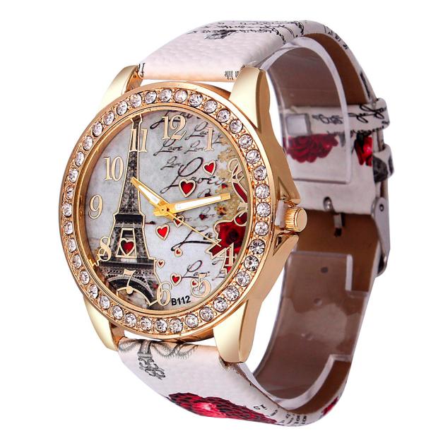 Nouveau Vintage Paris tour Eiffel montre à Quartz femme femmes filles dames étudiants montre-bracelet décontractée Relojes