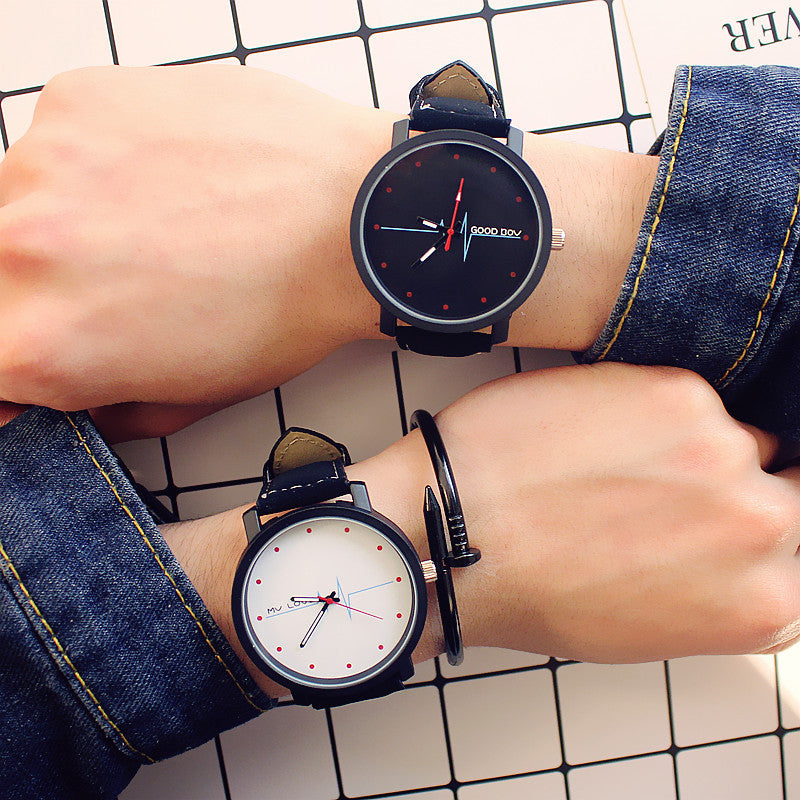 Montres de couple pour hommes et femmes étudiants