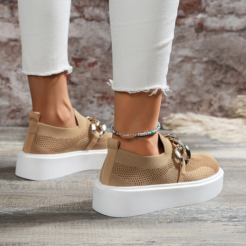 Chain Flats Skor Damer Andas Mesh Skor