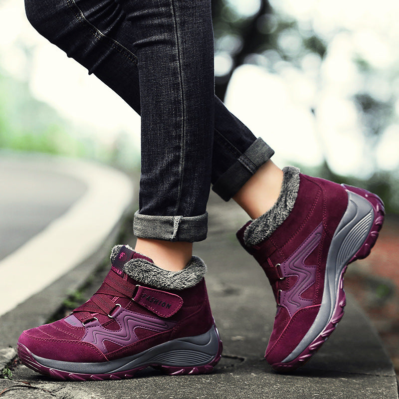 Women's Hiking Shoes - Real Leather, Non-Slip, Waterproof - Outdoor Gear