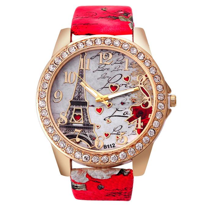 Nouveau Vintage Paris tour Eiffel montre à Quartz femme femmes filles dames étudiants montre-bracelet décontractée Relojes