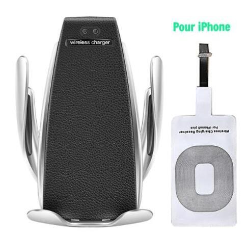 Chargeur de téléphone pour iPhone 11 Samsung Xiaomi 10W, double induction, chargeur rapide avec téléphone portable S5