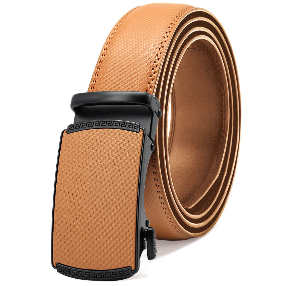 Men's Auto Buckle Leather Belt - Automatic Confidence