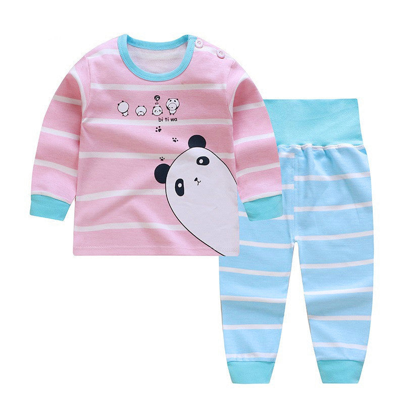 High Waist Belly Protector Baby Underwear Set