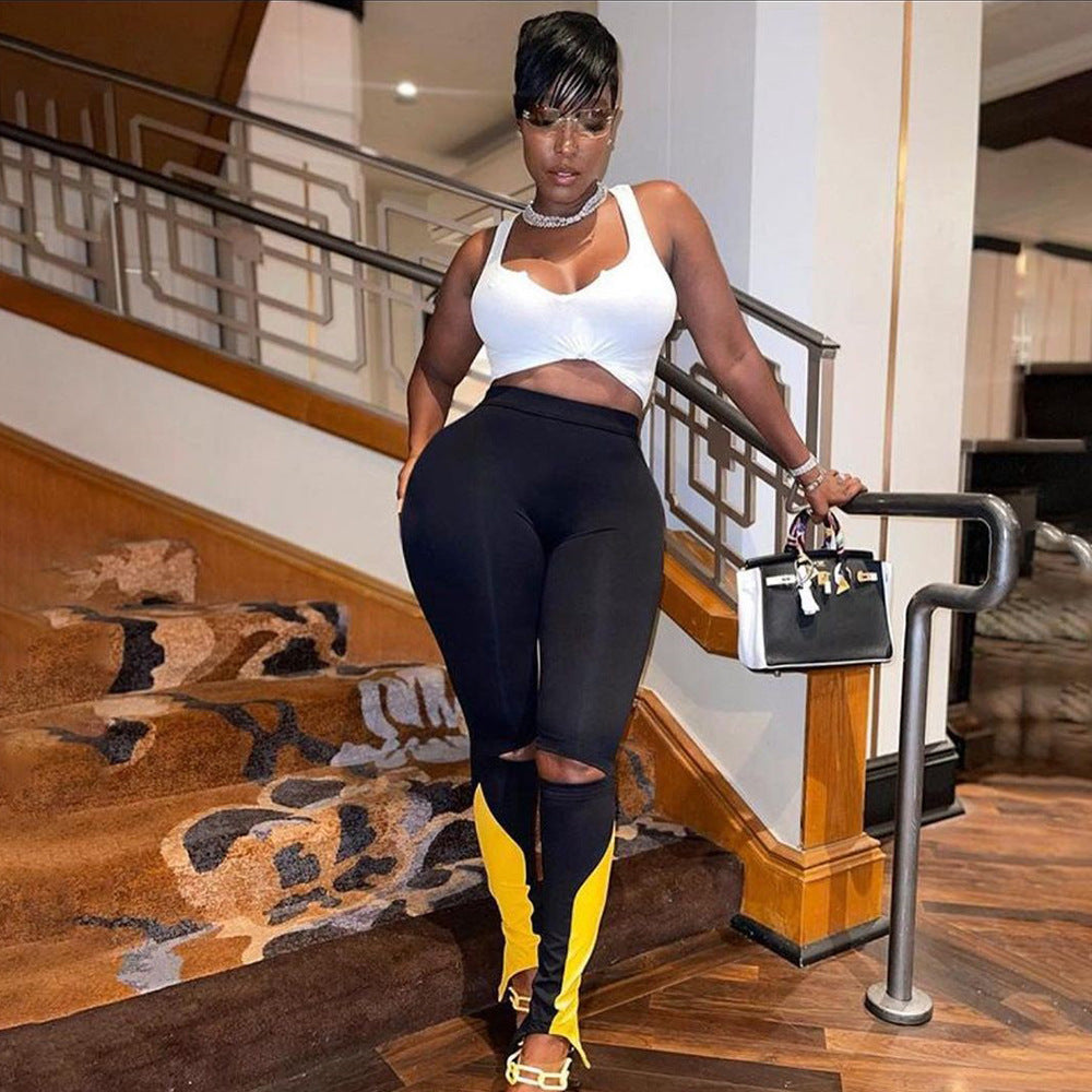 Women's Tight Bell-bottom Pants Trousers - Sleek Appeal