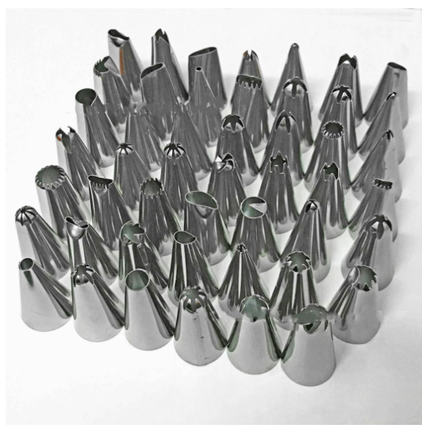 48 bouches de décoration en acier inoxydable