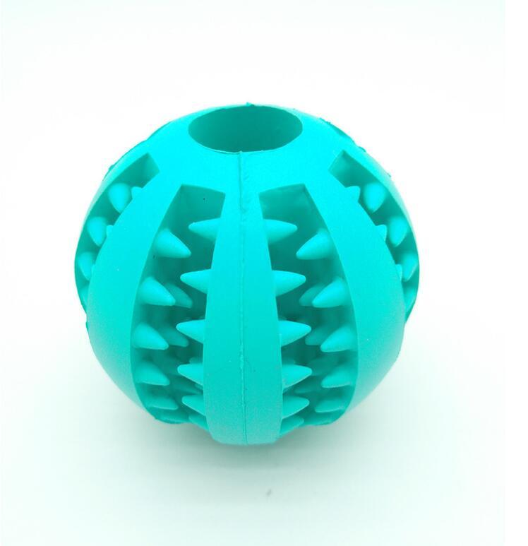 Pet Slow Feeder Dog Toy - Cute Fun Rubber Ball for Dental Care