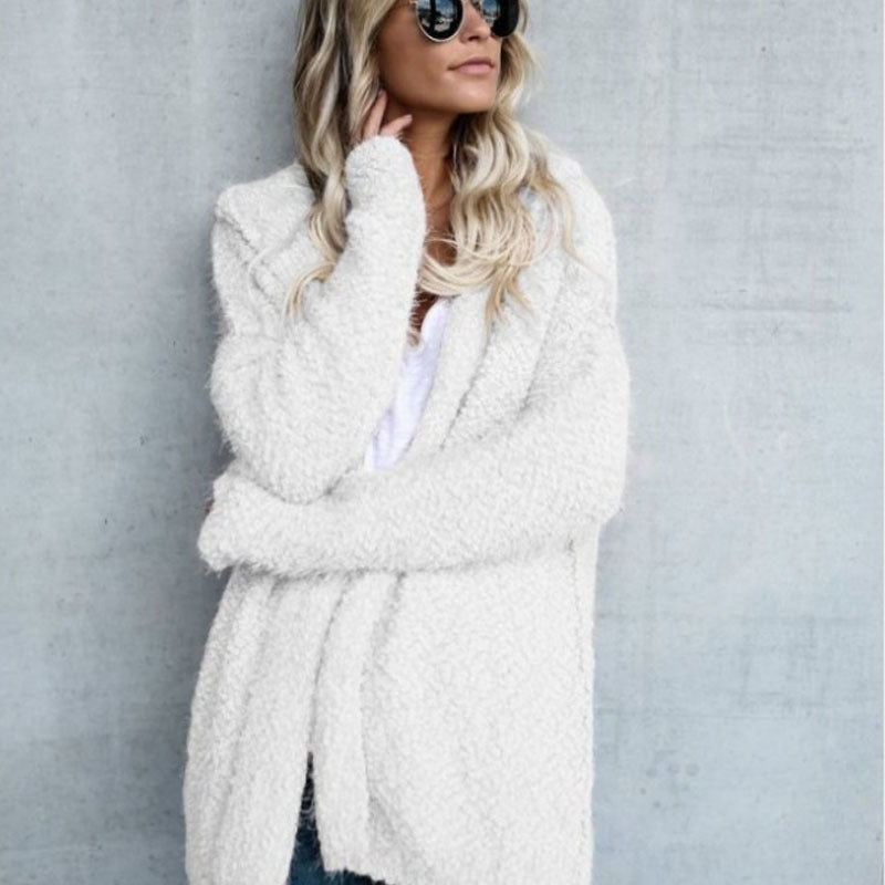 Stylish Hooded Cardigan Jacket For Women - Chic Comfortable High-Quality Soft Cozy Trendy Classic Elegant