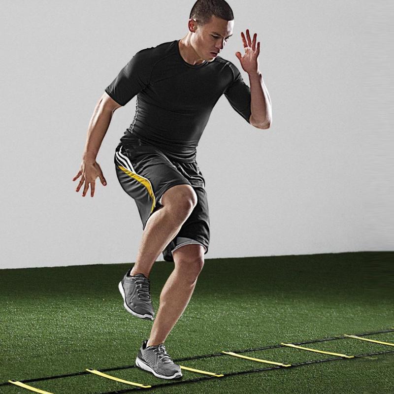 Fotboll Fotboll Agility Träningsstegar Fartskala Trappor Nylonband Träningsutrustning