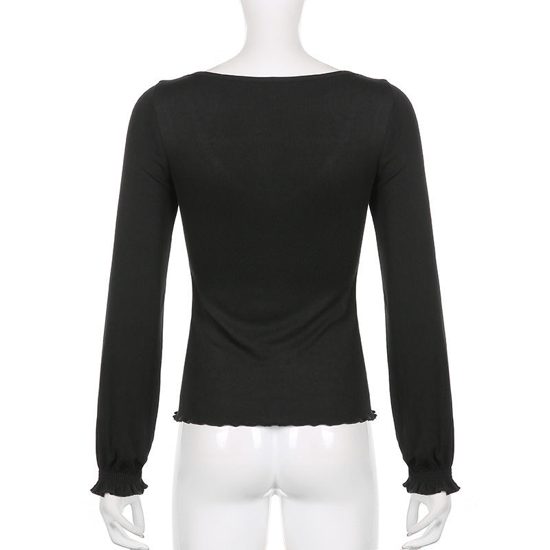 Slim Bottom Långärmad T-shirt Topp
