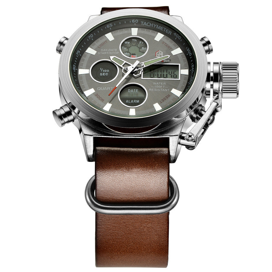 Relogio Masculino marque de luxe hommes montres hommes Quartz heure analogique numérique LED montre de sport hommes armée militaire montre-bracelet