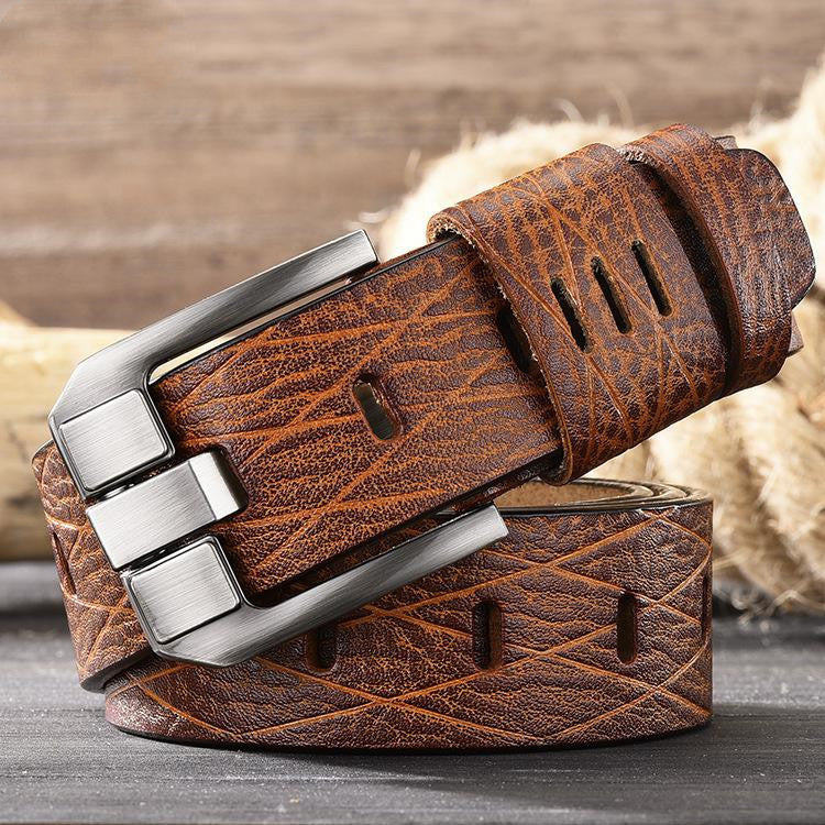 Men's Versatile Leather Belt - Adaptive Excellence