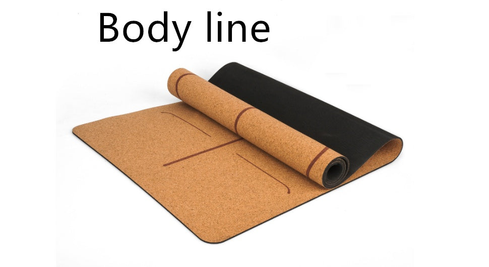 Premium Cork Yoga Mat - Natural Rubber & Imported Cork (183x68cm, Multiple Thickness Options)