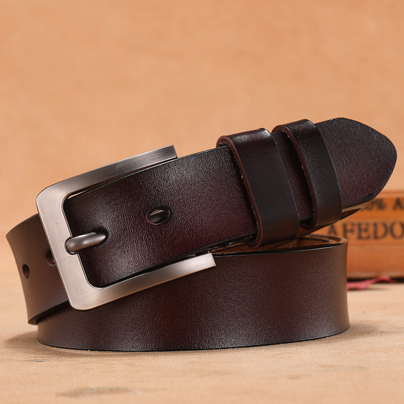 Men's Casual Wild Two-Layer Leather Belt - Adventurous Freedom