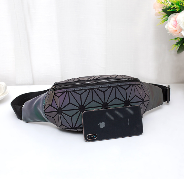 Mode Midjeväskor Dam Midja Fanny Belt Light Bag Lyxmärke Geometri Midjeväska Bröstpaket Mobiltelefonväska