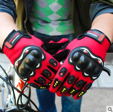 Utomhus motorcykel elektrisk cykel ridning halkfria handskar solskyddsmedel hårt skal CS helfinger sport pekskärm handskar grossist