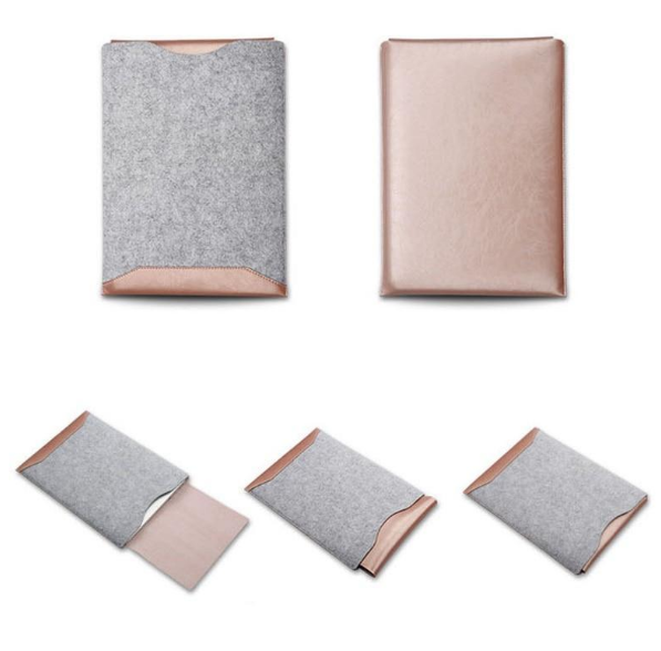 Housse minimaliste pour ordinateur portable avec tapis de souris pour