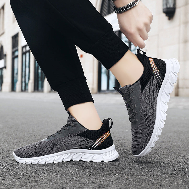 Sneakers för män Mode Skor med vågig botten Sport Löpning Promenadskor