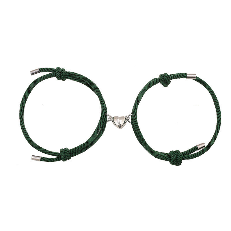 Enkelt Nylon Love Magnetic Armband