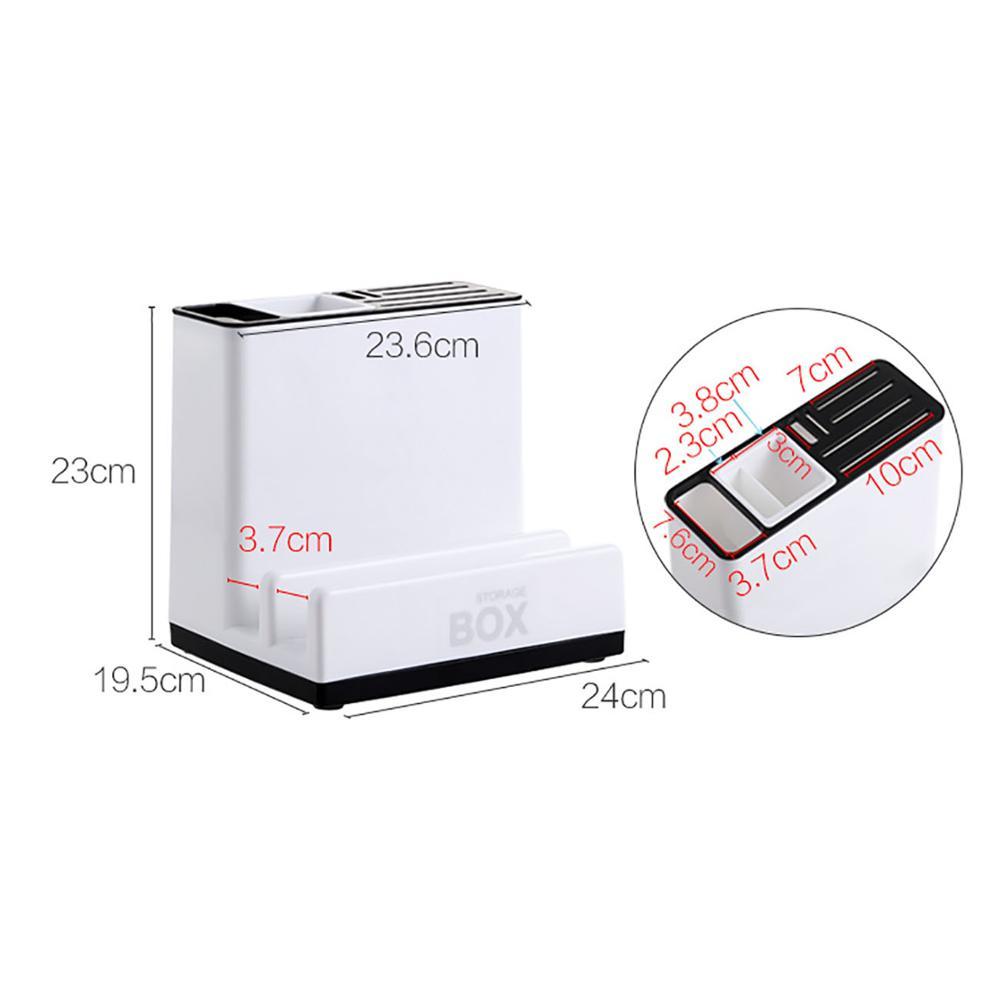 Desktop Storage Holder Kitchen Knife Plastic Storage Rack for Kitchen Cabinet