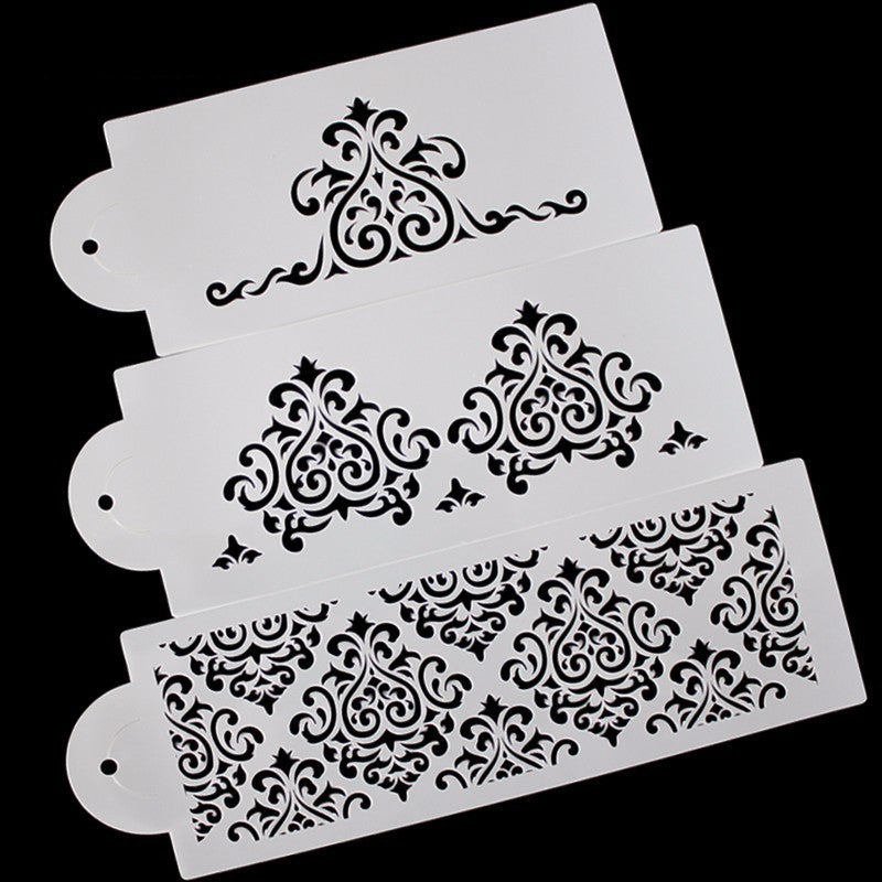 Gabarit creux pour fondant DIY 3 pièces