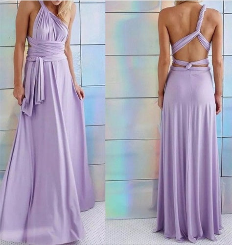 Robe Maxi Boho Convertible à Bandage pour Femmes
