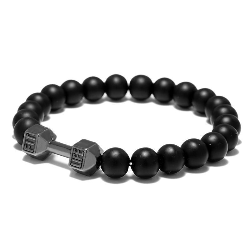 FIT LIFT Metall Hantelpärlor Armband Smycken
