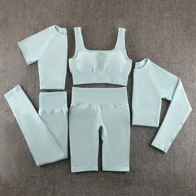 Ensemble de yoga sans couture, vêtements de sport, vêtements de sport, vêtements d'entraînement
