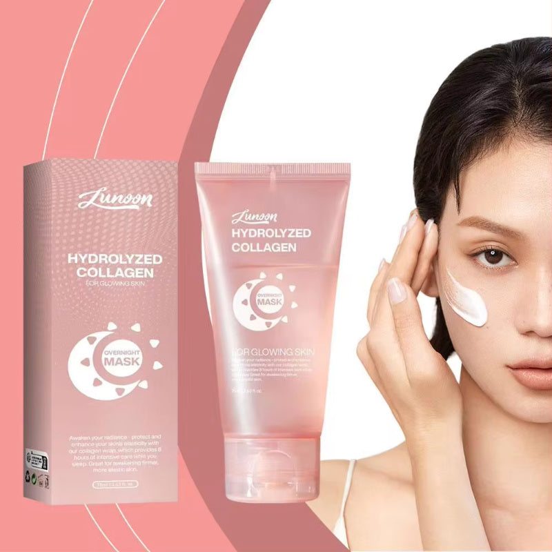 Ansiktsmask Nattmask Kollagenomslag Naturliga ingredienser Uppstramande Elasticitet & Återfuktning Anti-rynkor För hudvård