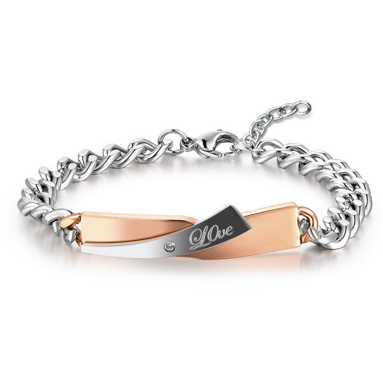Armband i korsdesign för par